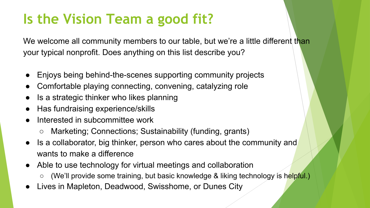 Is the Vision Team a good fit for you?