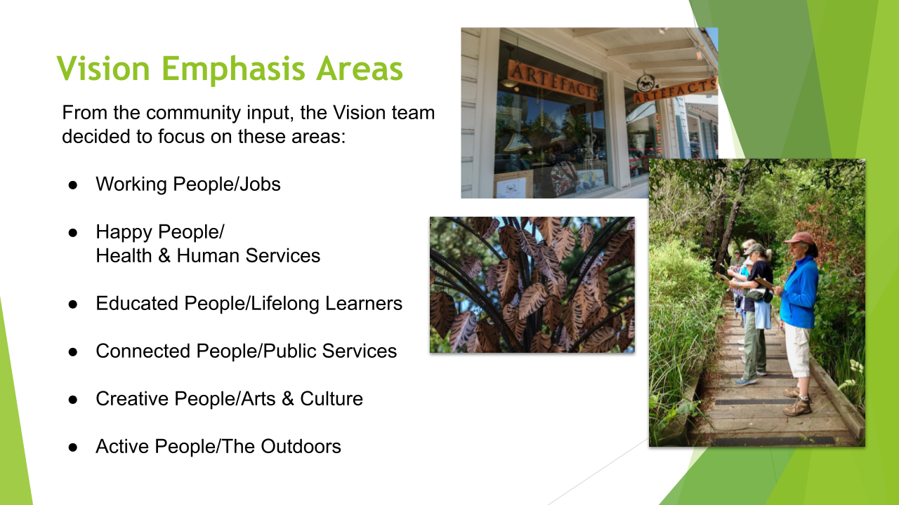 slide: Vision emphasis areas