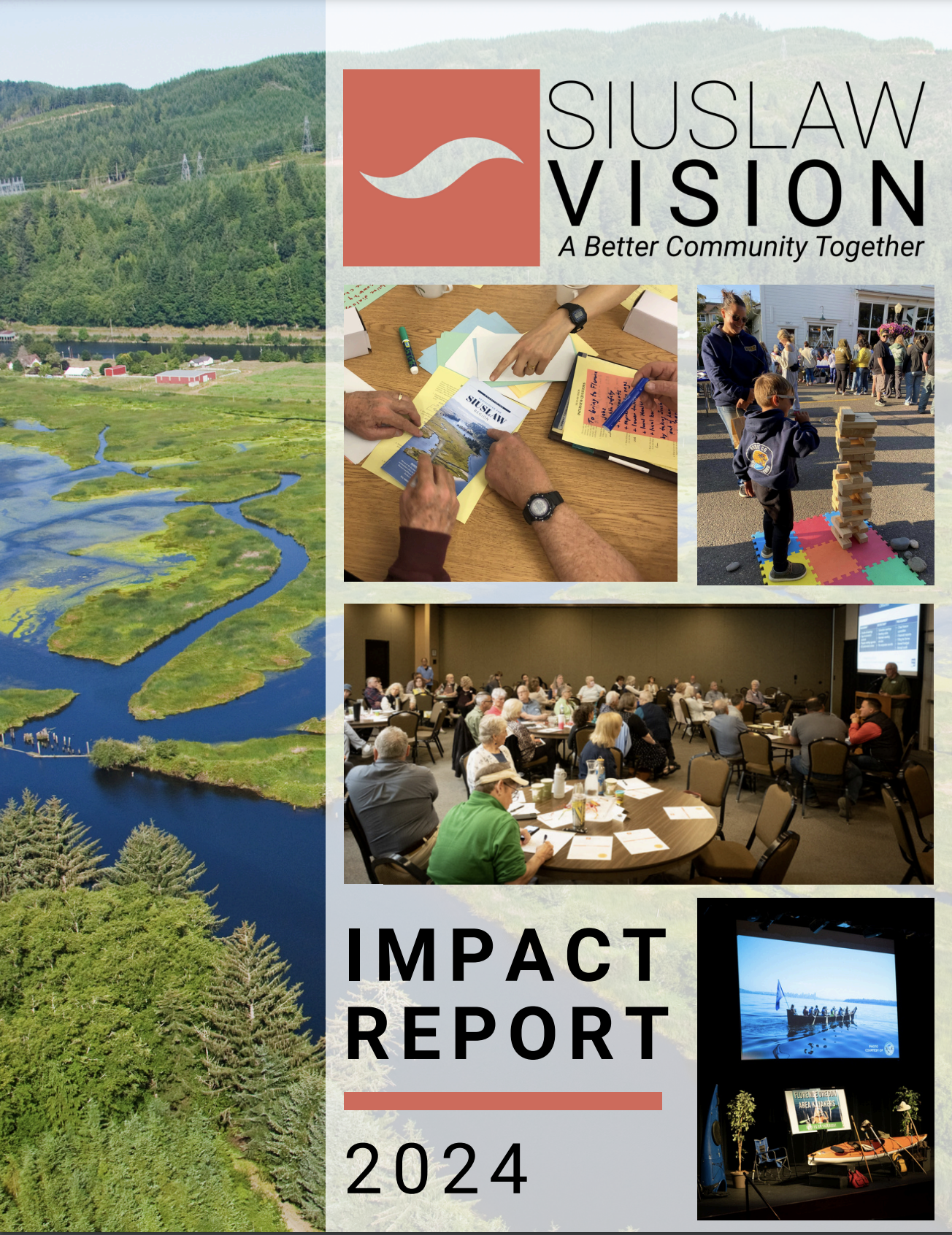 Cover of 2024 Impact Report - photo collage