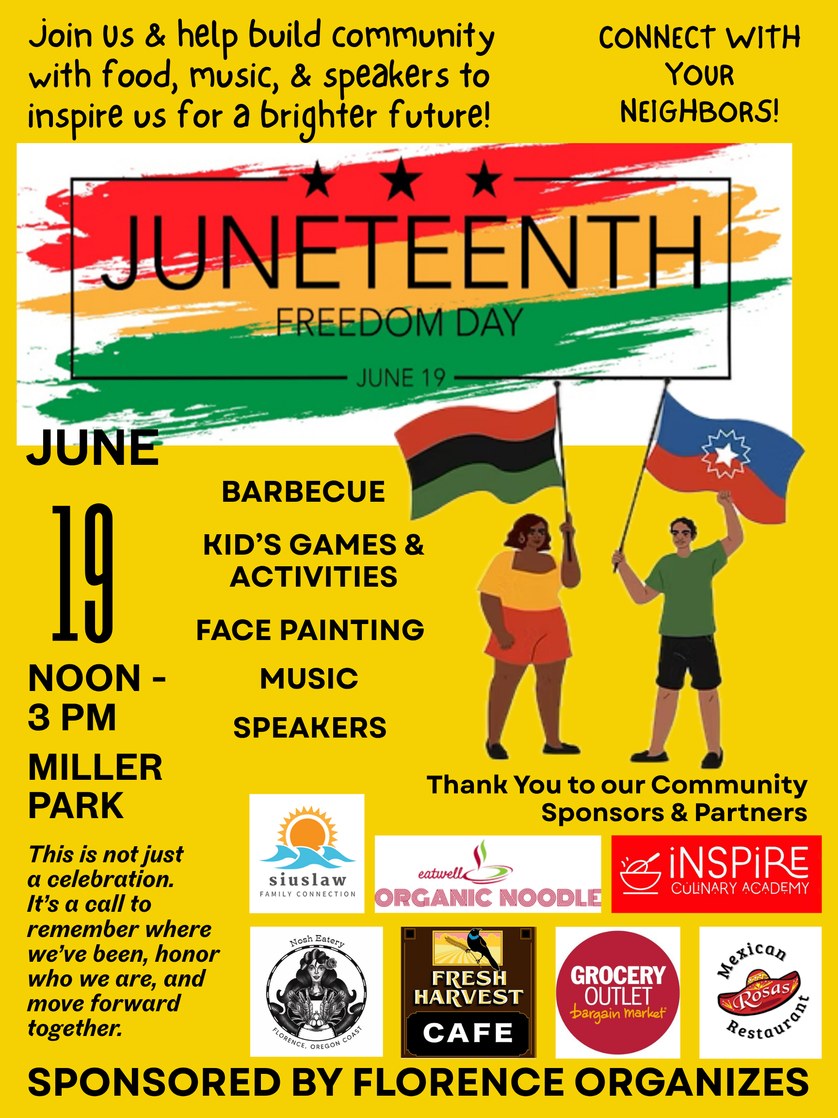 Juneteenth Freedom Day Community Celebration at Miller Park in Florence