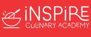 Inspire Culinary Academy logo - red with bowl of food