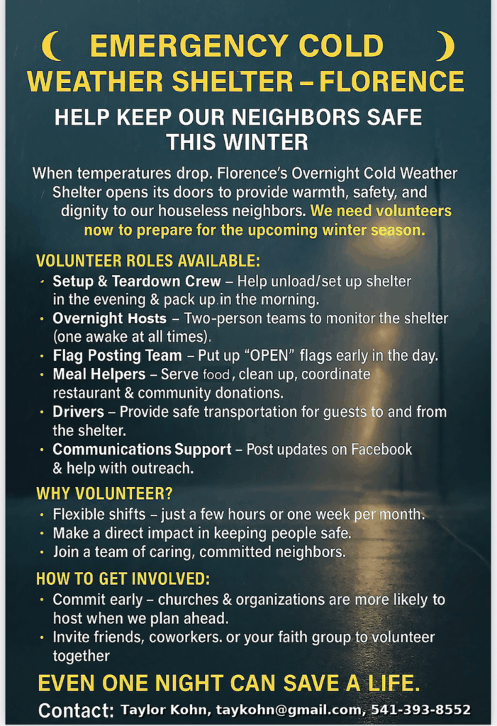 Cold Weather Shelter Flier