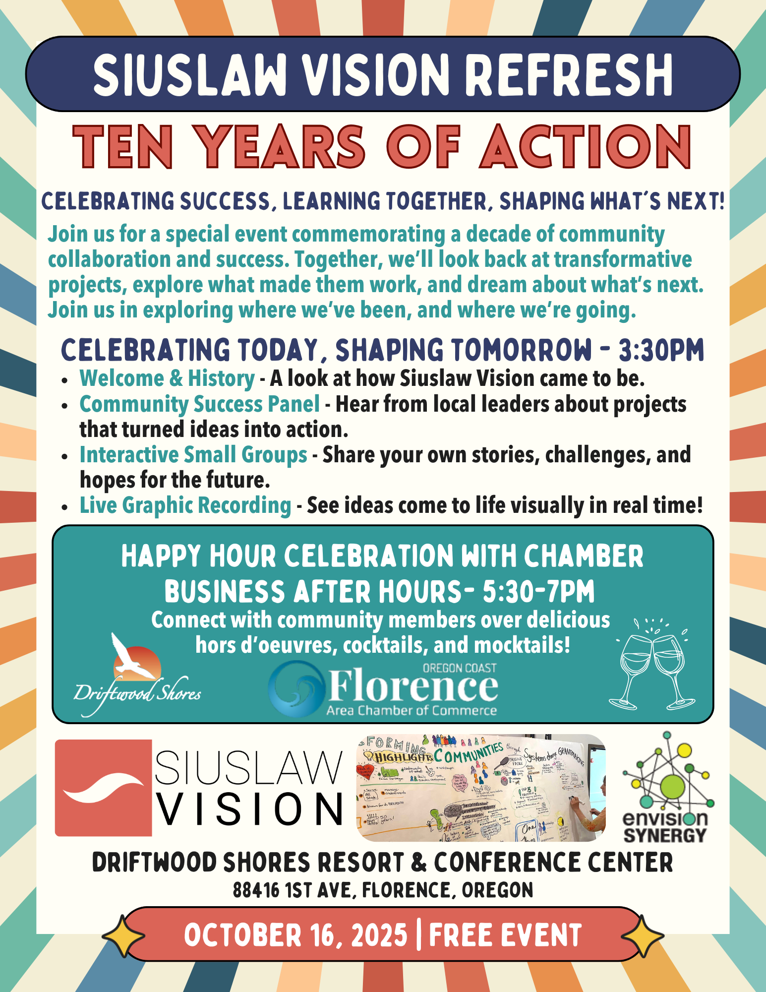 Siuslaw Vision invites community to celebrate & learn on Oct. 16