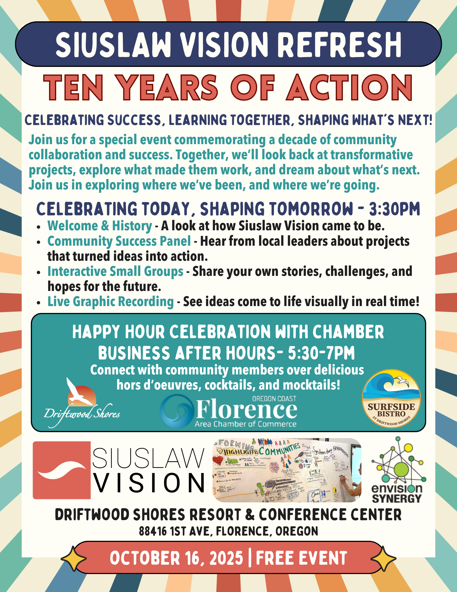 Siuslaw Vision invites community to celebrate & learn on Oct. 16