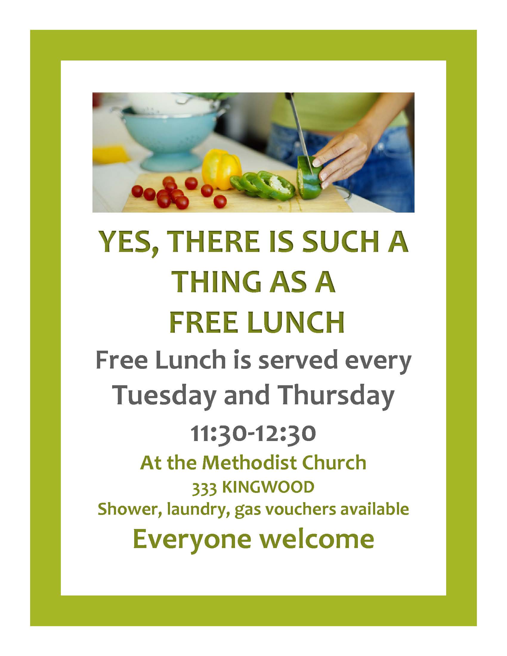 Free Lunch Program at Florence United Methodist Church