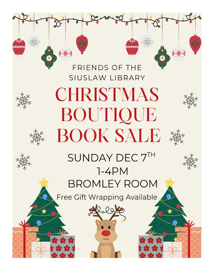 The Friends of the Siuslaw Library host Christmas Boutique Book Sale
