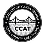 Coos County Area Transit logo with bridge