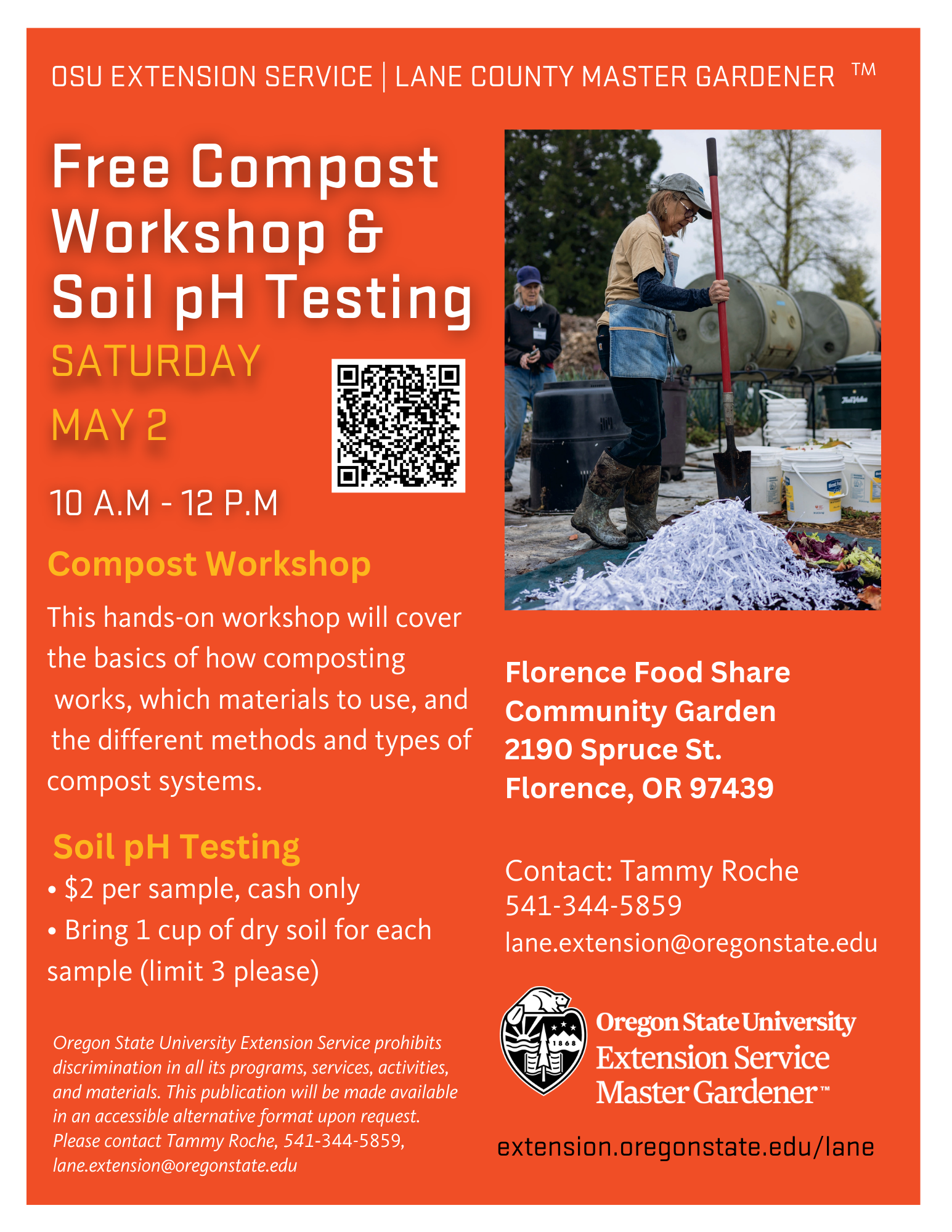 Compost Workshop & Soil pH Testing at Florence Food Share Garden