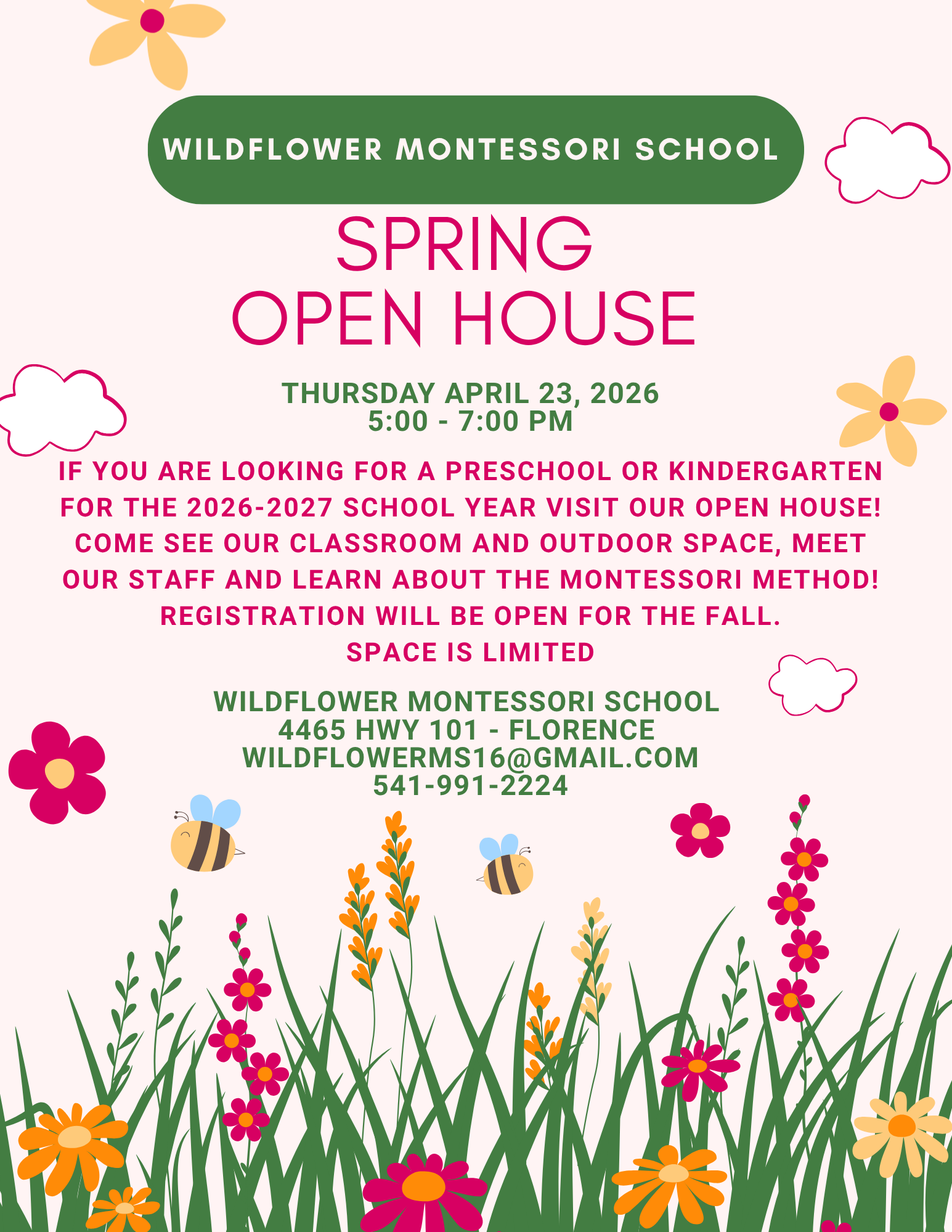 Spring Open House at Wildflower Montessori