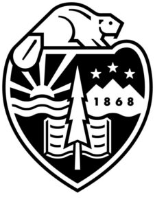 Logo for Lane County Extension 4H with beaver, tree, and sun