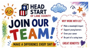 Head Start of Lane County positions open in Florence, spring 2026
