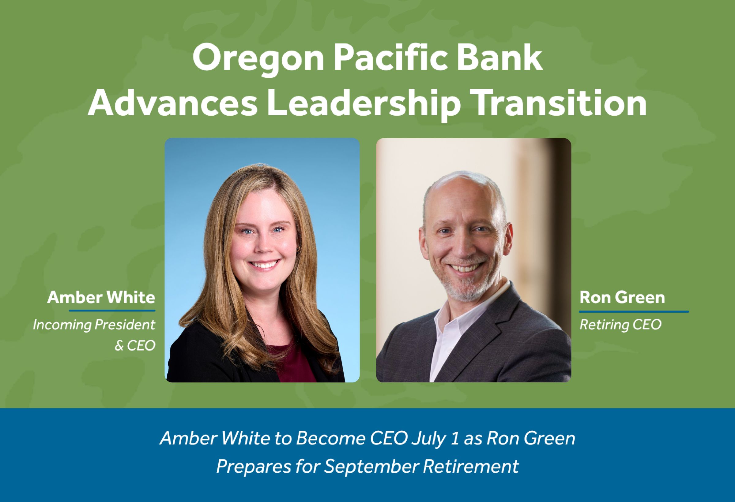 Oregon Pacific Bank Advances Leadership Transition
