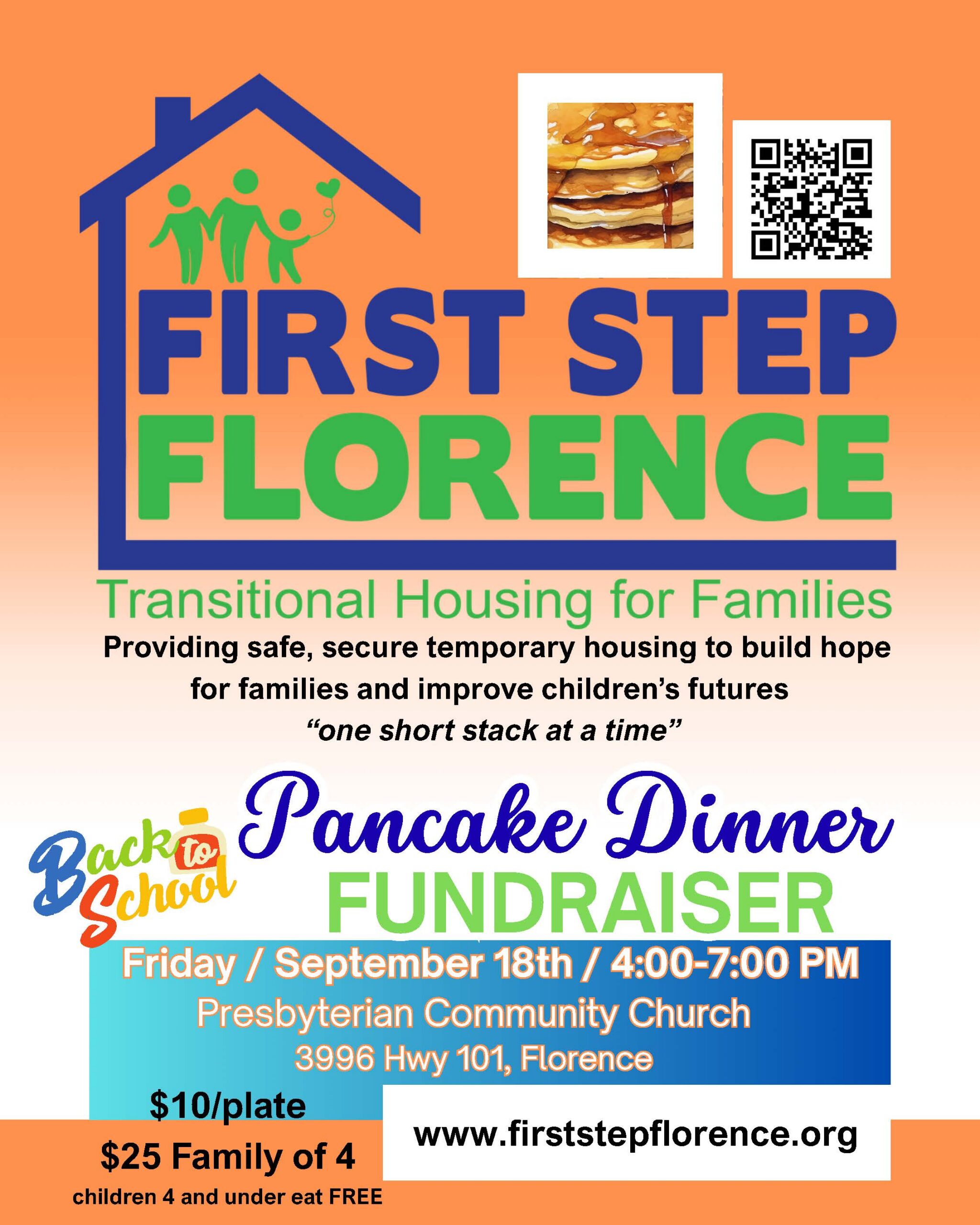 First Step Florence Pancake Dinner